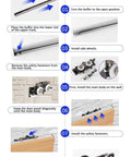 Installation steps for Soft Close Concealed Sliding Barn Door Hardware Kit with Aluminum Bypass Track.
