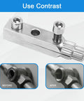 Close-up of Easy Out Stripped Screw Extractor Set For One Half Inch To One Inch Damaged Screws Bolts And Broken Pipes