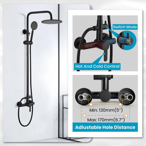 Heavy Duty Matte Black Outdoor Shower Featuring Top Notch 304 Stainless Steel Build Dual Spray Settings And Smooth Single Lever Control For Your Ultimate Backyard Flex Upgrade