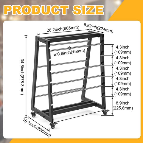 Heavy Duty 8 Rod Wire Spool Rack With Easy Glide Locking Casters And Solid As A Rock 400 Lb Capacity Adjustable Stainless Steel Cable Dispenser Mobile Cart dimensions and measurements.