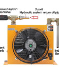 Pro Grade High Flow Hydraulic Oil Cooler Plate Heat Exchanger For Radiator with bypass valve and return oil pipe