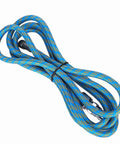 Flexible Nylon Braided Airbrush Air Hose Kit 6 Feet Long With Kink Resistant Build And 1/8 To 1/4 Inch Quick Connects coiled in blue. 