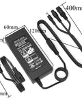 3 In 1 29.4V 2A Electric Scooter Charger Replacement For 25.2V Lithium Scooters And E Bikes With Multiple Plug Types