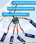 3.7V 600mAh LiPo Battery With JST Plug For UDI U817 U817A V959 V222 V929 RC Drones Quadcopters 1S Power Pack Includes X5 Charger