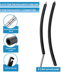 No Sweat Trampoline Enclosure Replacement Poles With Durable Foam Padding, set of two curved poles with foam covers.