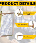 10 Pcs Gold 4 Inch Long Trailer Hitch Pins One Quarter Inch Diameter Heavy Duty Stainless Steel With Zinc Plated Finish