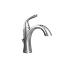 Single Control Bathroom Sink Faucet Featuring Pop Up Drain In Polished Chrome All Metal Construction With Speed Connect Drain
