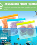 Extra Thick Reusable Food Storage Bags Set 10 Pack Bang For Your Buck Leakproof Freezer Safe Sandwich And Lunch Bags floating in ocean