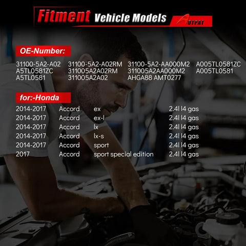 Mechanic installs 2.4L Honda Accord Alternator Drop-In Replacement 2014 2015 2016 2017 12V 110Amp CW New, Stable Output