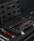 All In One Master Torx Bit Socket Set 42 Piece Heavy Duty High Torque Auto Mechanic Kit in open case with tools visible