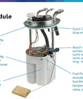 Heavy Duty Aftermarket Fuel Pump Module Assembly Featuring Hardened Turbine Engineering, showcasing assembly details and features.