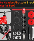 All In One Bike Bottom Bracket Bearing Install Removal And Headset Press In Tool Kit For BB86 BB30 BB92 PF30 MTB And Road Bikes