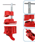 Three Quarter Inch Pipe Clamp With Quick Release Cast Iron Construction For Woodworking And Carpentry, Lightweight Durable Tool