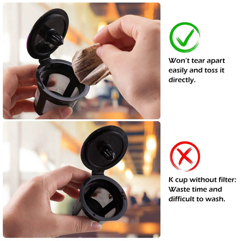 Using Eco Friendly Disposable Paper Coffee Filters For Single Brewer Reusable K Cups And K Cup Pods, Unbleached And Tear Resistant.