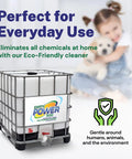 Hypochlorous Acid 500 PPM Multipurpose Cleaner For Home Use Clean Floors Counters Appliances And More With A Non Toxic Family Safe Pet Friendly Formula Ideal For Kitchens Bathrooms Refrigerators And Surfaces, 500 PPM container