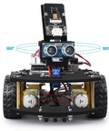 R3 Smart Robot Car Kit V4 For Arduino Hands On STEM Education Bundle For Kids And Teens with sensors and wheels close-up
