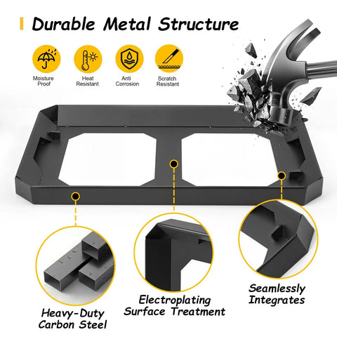 StackTech Compatible Mounting Plate For Compact Tool Box showing durable metal structure and seamless integration features.