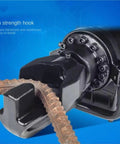 Portable 80W Electric Rebar Cutter And Bender Machine With 16mm Bending Range, showing high strength hook gripping rebar.