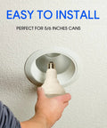 Installing BR30 LED Recessed Light Bulbs 65W Equivalent Dimmable Warm White 3000K Indoor Flood Lights For Recessed Cans