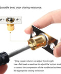 Heavy Duty Brass Ball Door Catch For Interior Doors, Adjustable Seam Fit with screwdriver for adjustment