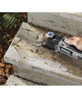 Pro Grade Corded Oscillating Multi Tool Kit 120V 3.5 Amp Power, Reconditioned, sanding paint off wooden stairs