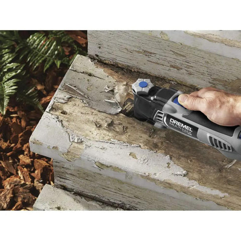 Pro Grade Corded Oscillating Multi Tool Kit 120V 3.5 Amp Power, Reconditioned, sanding paint off wooden stairs