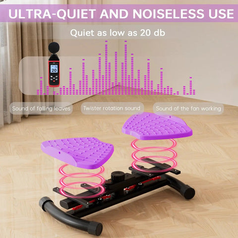 440 Lbs Weight Capacity Waist Twister Machine for Slim Waist and Core with Smart LED Display Performance Ultra Quiet 20dB