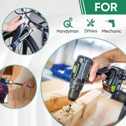 Heavy Duty Impact Socket Adapter Set Three Piece 1/4 Inch 3/8 Inch 1/2 Inch with power drill and high torque impact wrench