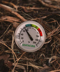 Compost Soil Thermometer With 304 Stainless Steel Case And Probe, 16 Inch Stem, 1.75 Inch Dial, 0 To 200 Fahrenheit, Three Zone Color Code Dial For Precise Composting And Garden Health For Home Gardeners in compost pile