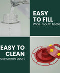 Glass Hummingbird Feeder For Outdoors Hanging, 30 Oz Nectar Capacity, Easy Fill Wide Mouth Bottle and Easy Clean Base