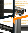 Heavy Duty Garage Shelving Unit With Three Adjustable Tiers, Steel Storage Rack features keyhole fastener and shelf stiffener