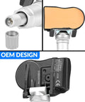 Plug And Play Pre Programmed TPMS Tire Pressure Sensor Kit For Toyota Prius Corolla Camry RAV4 4Runner Tacoma Tundra Lexus IS ES GX HS Scion 315MHz Fitment Set Of Four OEM sensor close-up
