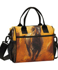 Insulated Lunch Cooler Tote Bag For Outdoor Picnics And Camping, Keeps Food Hot Or Cold With Durable Nylon Shell, horse design