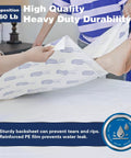 Hella Massive Disposable Incontinence Bed Pads 57X36 Inch Heavy Duty Tear Resistant Adult Care And Puppy Training Mats With Nuclear Absorbency 30 Pack in use with a sturdy backsheet.