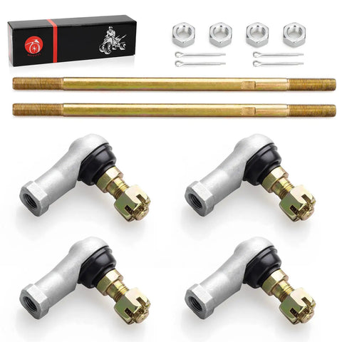 Beefy Heavy Duty Tie Rod End Kit For ATVs And UTVs Fits Big Bear 400 Bruin 350 Grizzly 350 400 450 Wolverine 350 450 Kodiak 400 450 Models 2000 2012 Includes All Hardware For Quick Easy Installation, 2 tie rods and 4 ends
