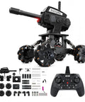 360 Degree Drifting RC Tank Kit For Teens And Beginners with parts and remote, metal frame STEM robot project