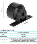 Beefed Up Forward Reverse Switch Assembly For Ezgo Txt Electric Golf Cart Crushes Hills With High Current Support And Delivers Smooth Gear Shifts Without Headaches, black reverse buzzer, 2.4 inch size.