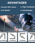 Welder using Game Changing Smooth Rolling ER70S6 Mig Welding Wire 0.045 Inch Diameter Two Pound Spool for vertical welding.
