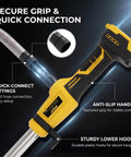 Compact Cordless Stick Water Transfer Pump For Outdoor Tank Draining And Emergency Fluid Removal with anti-slip handle and quick-connect fittings.