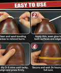 Using Beast Mode Heavy Duty Shoe Glue For Sole Repair Quick Dry Waterproof Adhesive for leather shoe restoration.