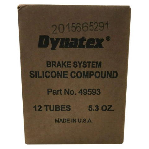 Box of Dynatex Brake System Silicone Lubricant Compound 5.3 Oz Tube for auto and marine use, pro grade formula, made in USA