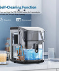 Nugget Ice Maker Countertop Portable Chewable Pellet Ice Machine with Auto Cleaning Function, kitchen countertop view
