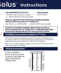 Installation instructions for Grounded Outdoor 120V Power Outlet Kit For Lamp Posts And Poles Weather Resistant With Protective Cover UL Listed Set Of 2 Perfect For Seasonal Lights And Garden Tools.