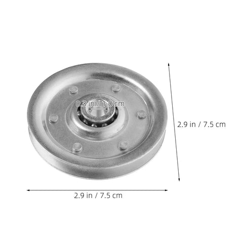 Heavy Duty Garage Door Pulley Kit With 3 Inch Sheave Wheels Two Clevis Fork Pulleys And Two Stationary Sheaves Crafted From Rock Solid Galvanized Steel, 3 inch steel wheel.