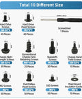 400Pcs Computer Screws Assortment Kit With Screwdriver And Standoffs For Universal Motherboard, HDD, SSD, PC Case, Fans, Power Supply, Graphics Cards For DIY Build And Repair, includes screwdriver and screws for various components.