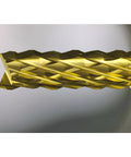 Close-up of TiN-coated solid carbide end mill from ten piece TiN coated solid carbide end mill set for PCB engraving and CNC router bits.