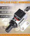 CVT transmission step motor with black plastic housing, metal mounting bracket and electrical connector.