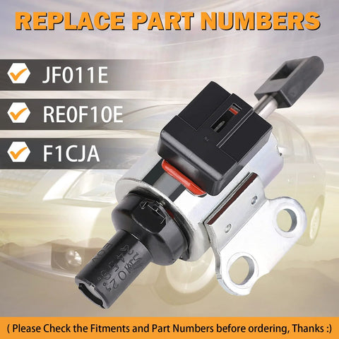 CVT transmission step motor with black plastic housing, metal mounting bracket and electrical connector.