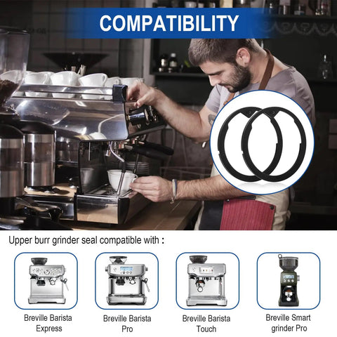 Upper Burr Rubber Seal Replacement For Espresso Grinders Silicone Gasket To Prevent Clogging Keep Your Grinder Clean Fits Barista