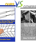 Comparison of Pop Up Soccer Goals For Backyard And Beach Training Portable Foldable Lightweight Indoor Outdoor Football Goal With Carry Bag Quick Setup In Under A Minute No Tools Needed For Instant Fun On The Go showing 8mm fiber rods vs 6mm thin rods with net seams